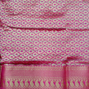 Poly silk 9.5yards checked madisar