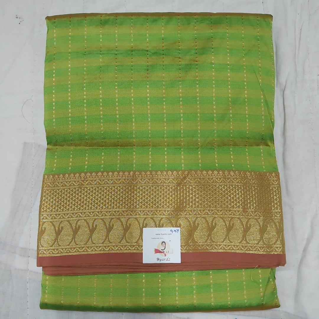 Poly silk 9.5yards checked madisar