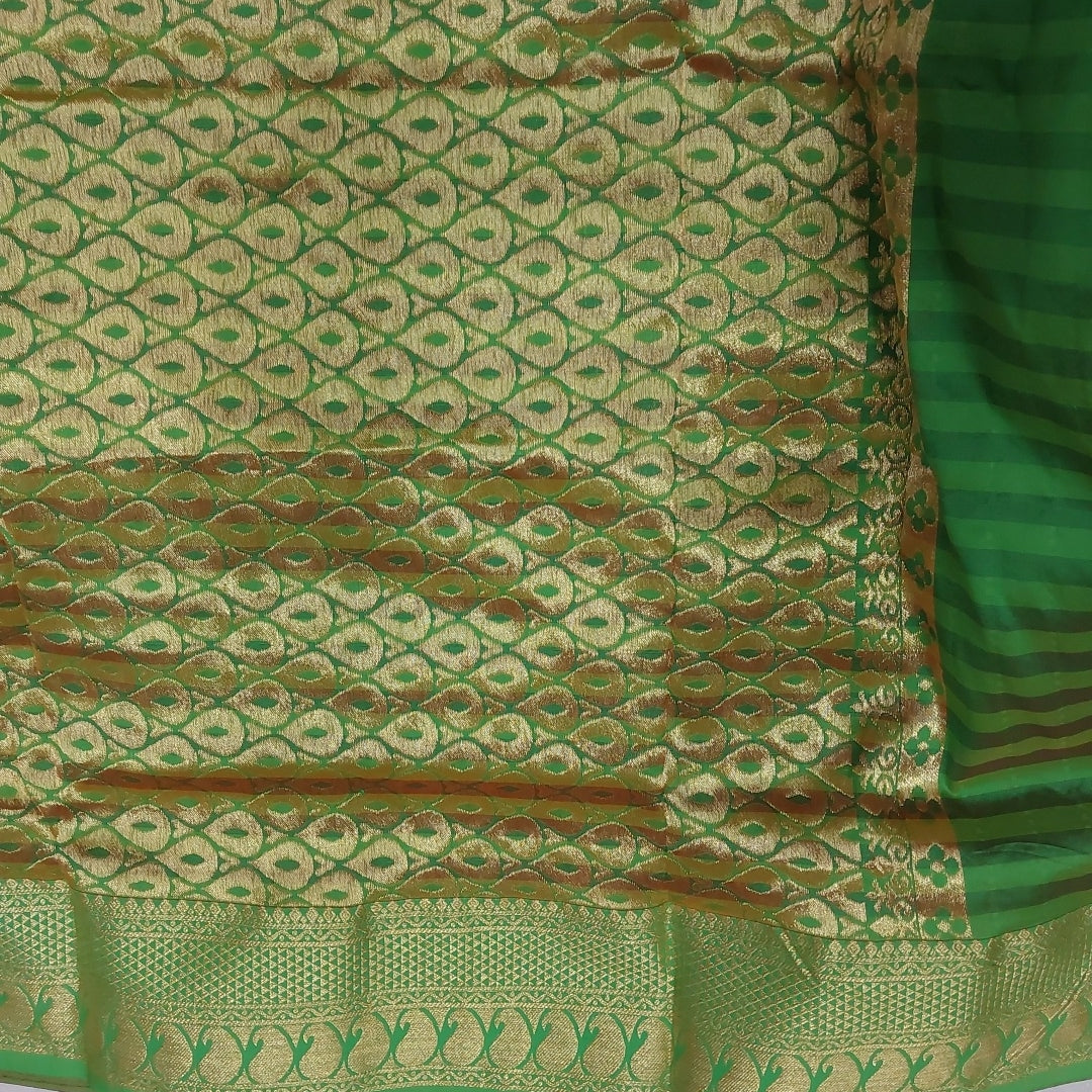 Poly silk 9.5yards checked madisar