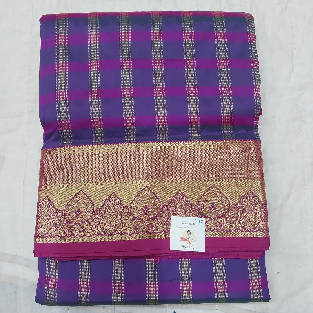 Poly silk 9.5yards checked madisar
