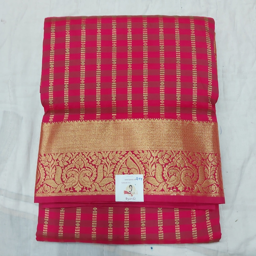 Poly silk 9.5yards checked madisar