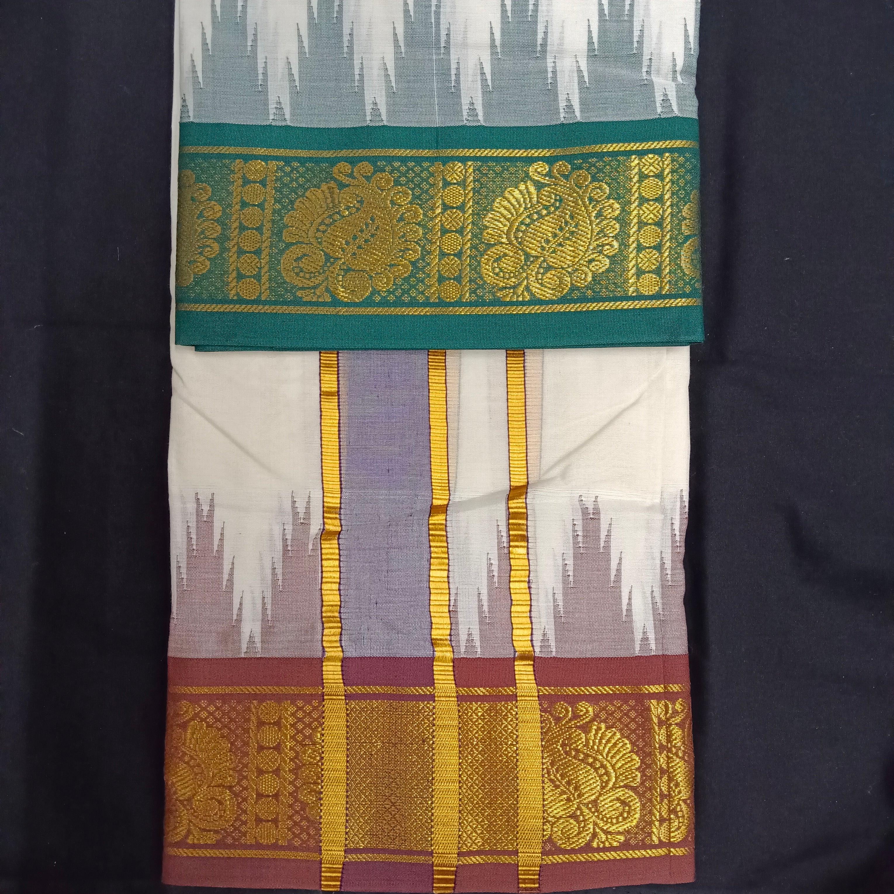 Pure cotton Muhurtham dhoti 9*5