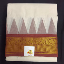 Load image into Gallery viewer, Pure cotton Muhurtham dhoti 9*5