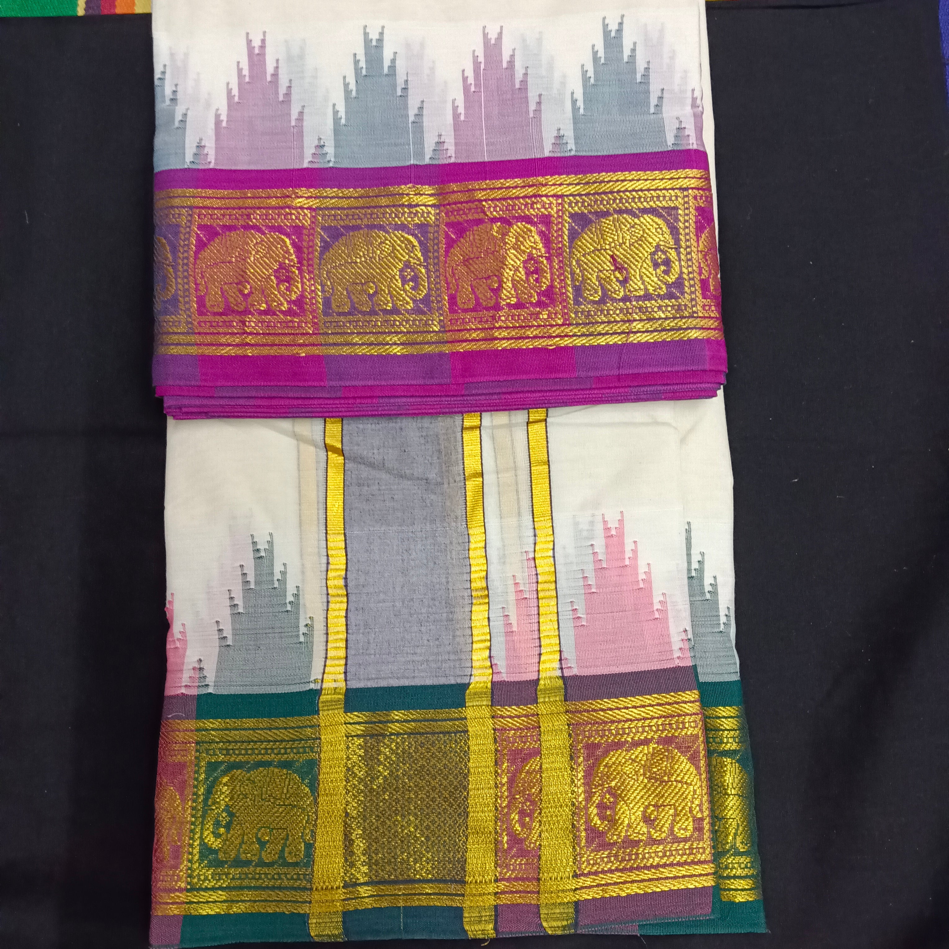 Pure cotton Muhurtham dhoti 9*5