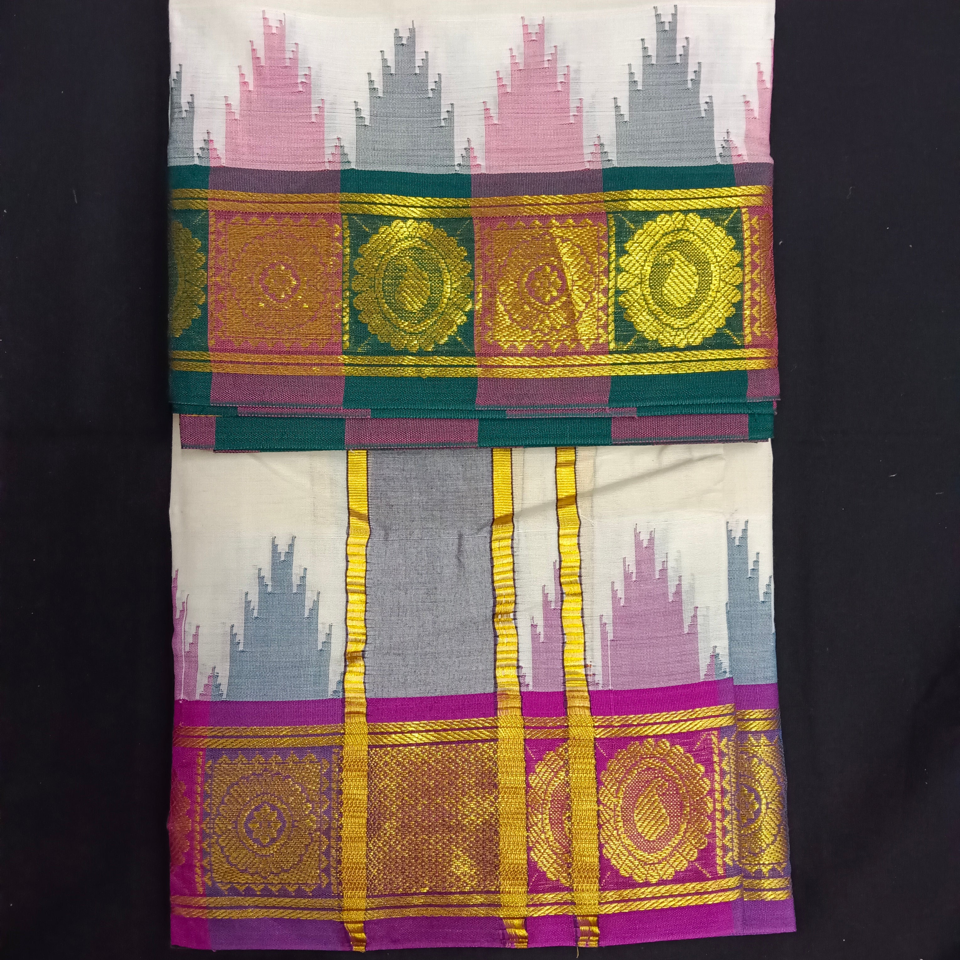 Pure cotton Muhurtham dhoti 9*5