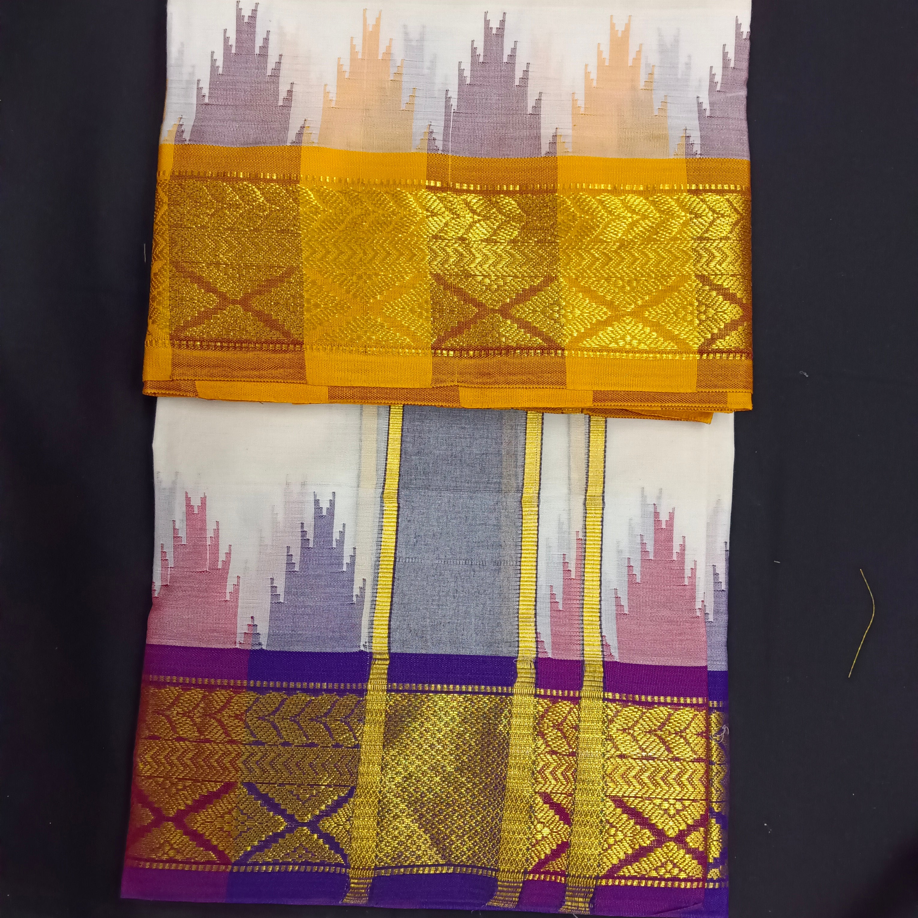 Pure cotton Muhurtham dhoti 9*5