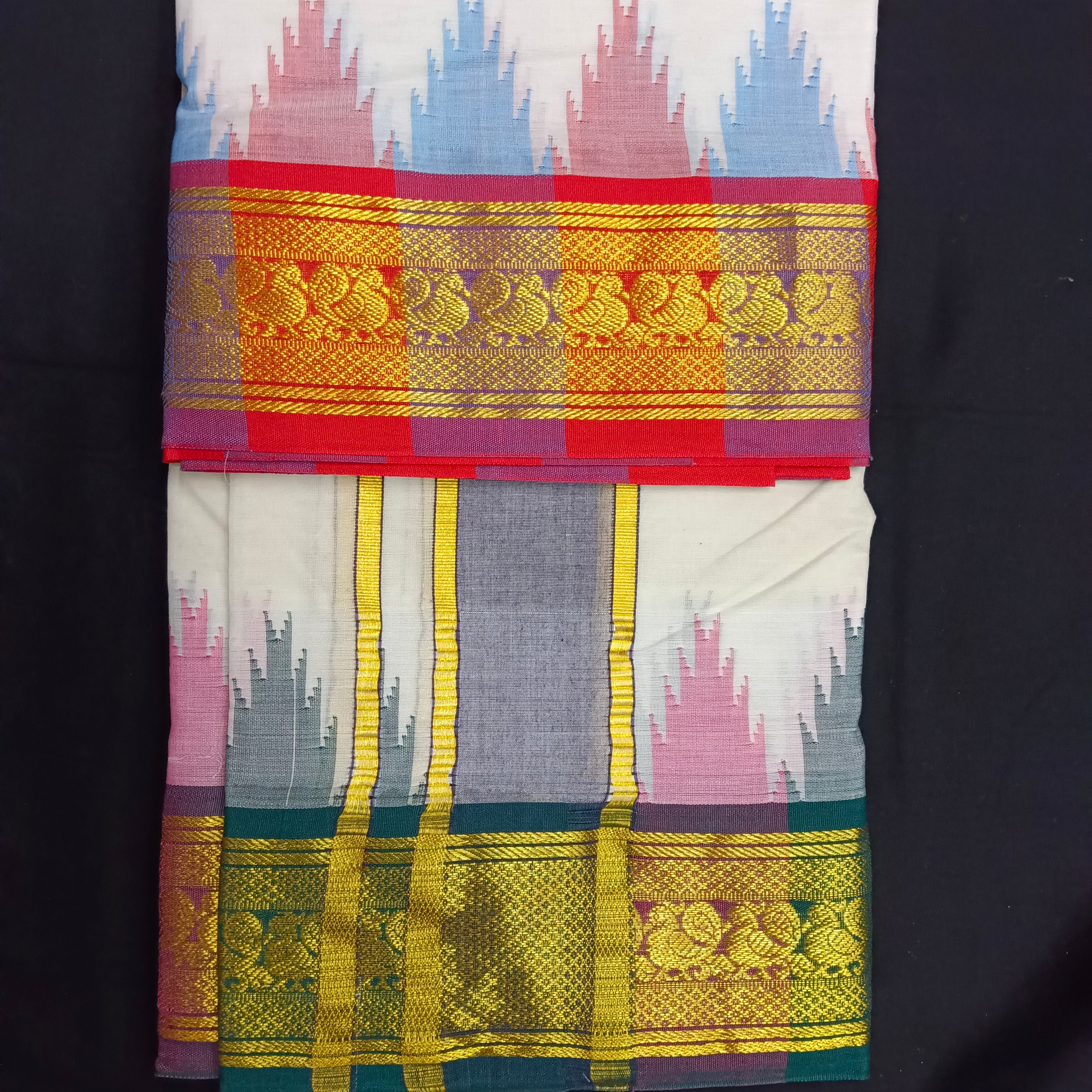 Pure cotton Muhurtham dhoti 9*5