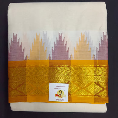 Pure cotton Muhurtham dhoti 9*5