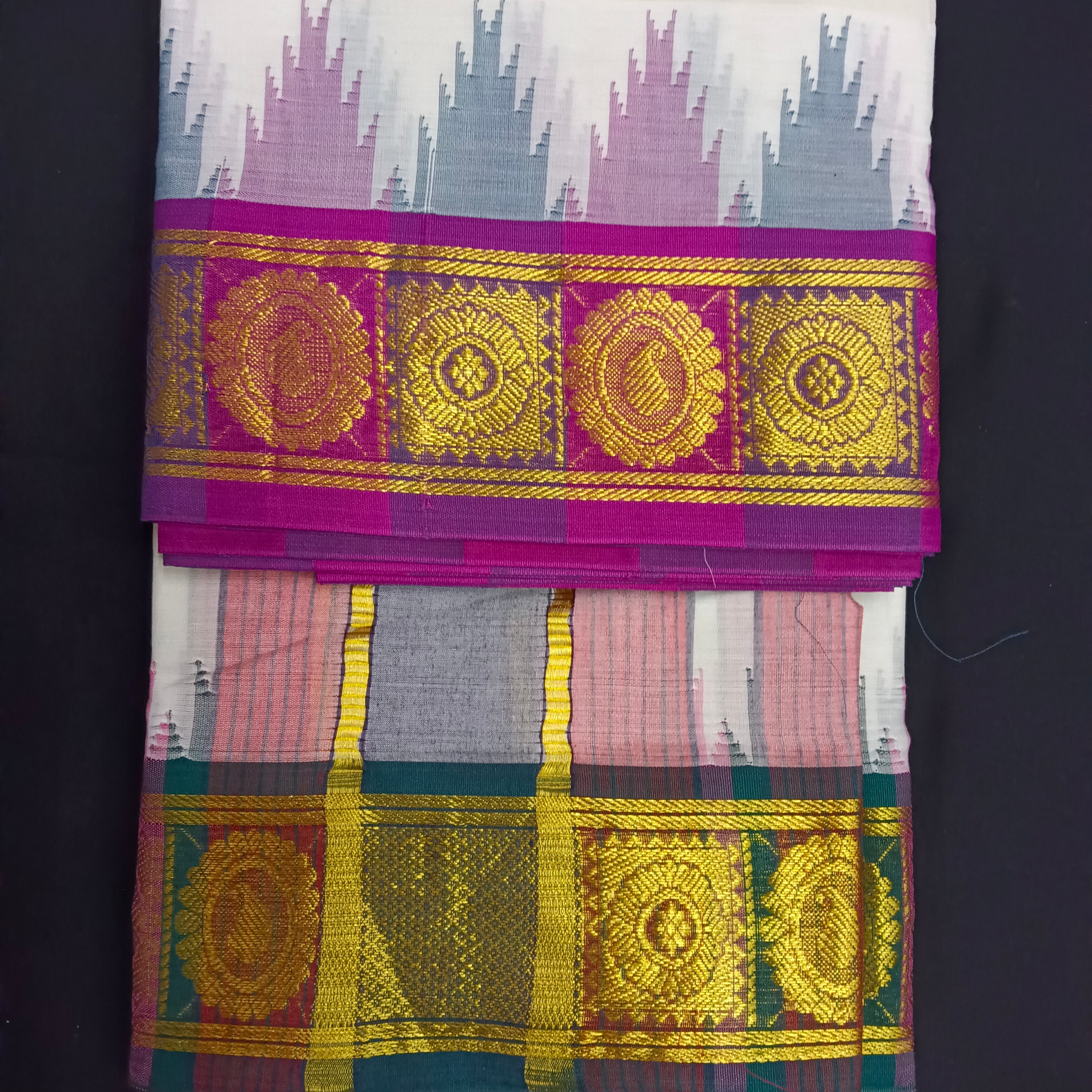 Pure cotton Muhurtham dhoti 9*5
