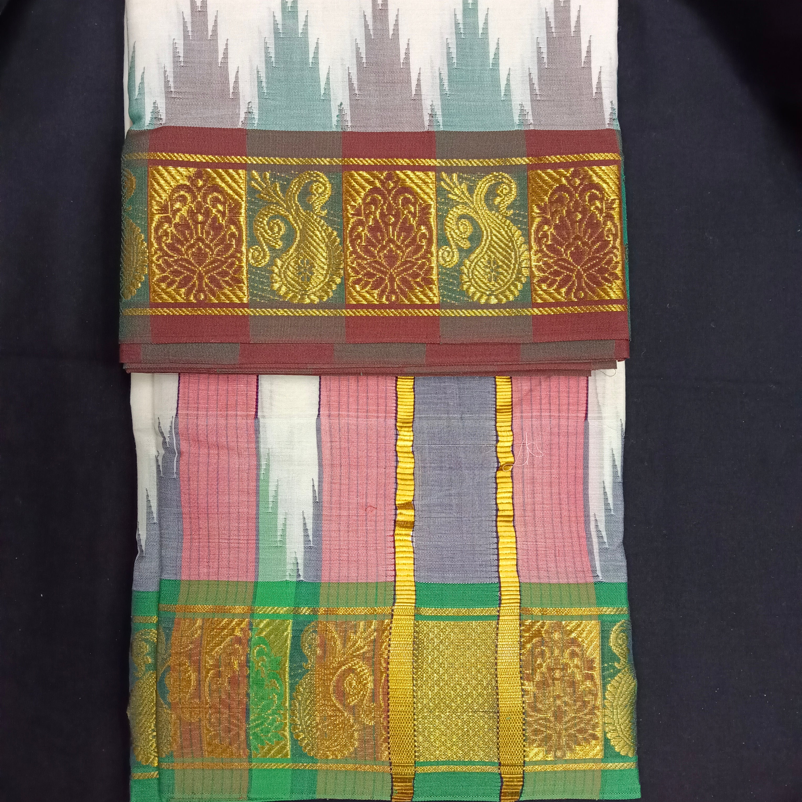 Pure cotton Muhurtham dhoti 9*5