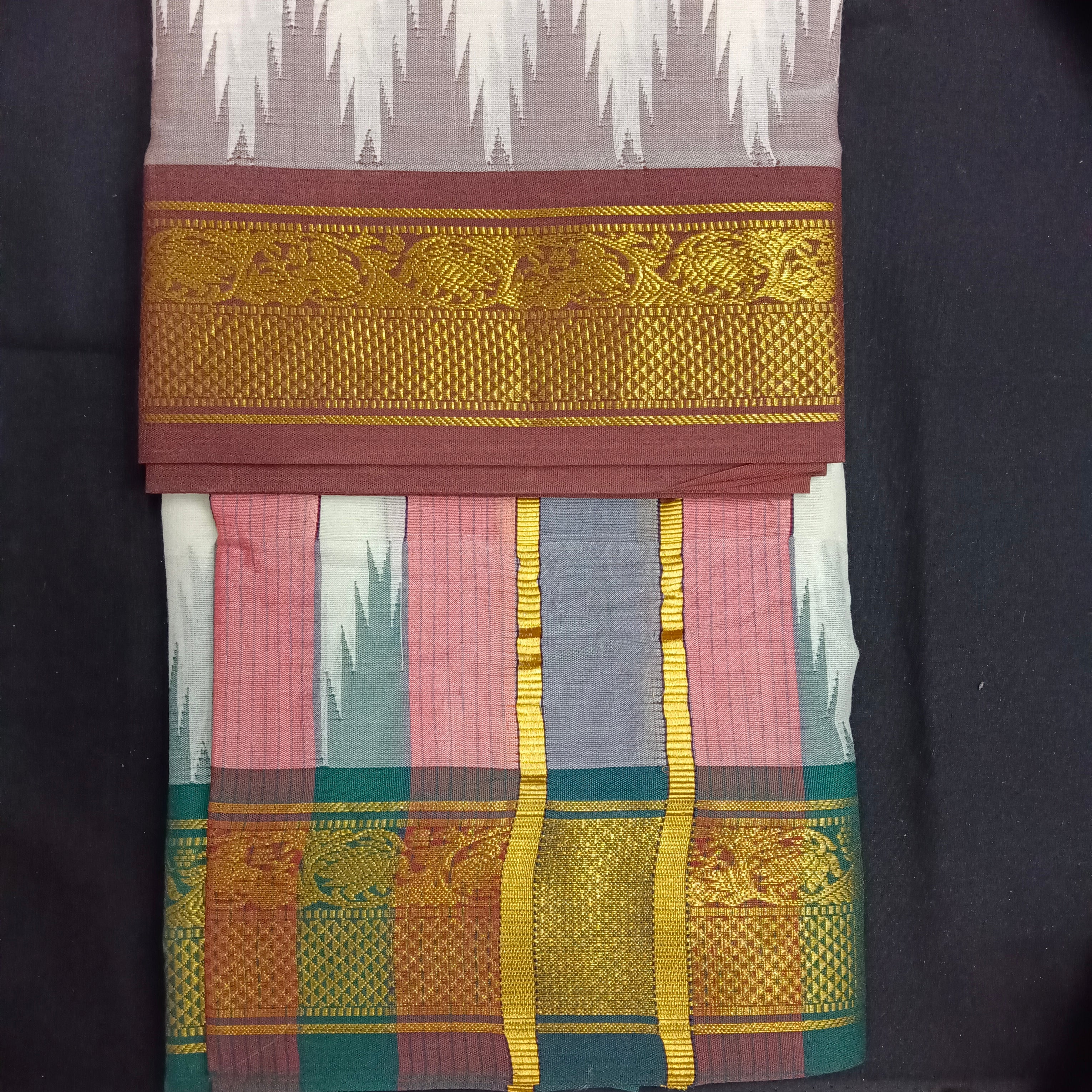 Pure cotton Muhurtham dhoti 9*5 KM