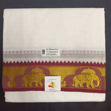 Load image into Gallery viewer, Cotton Dhothi jacquard border 9*5