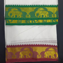 Load image into Gallery viewer, Cotton Dhothi jacquard border 9*5