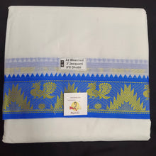 Load image into Gallery viewer, Cotton Dhothi jacquard border 9*5