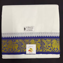 Load image into Gallery viewer, Cotton Dhothi jacquard border 9*5