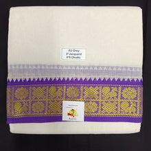 Load image into Gallery viewer, Cotton Dhothi Jacquard 9*5