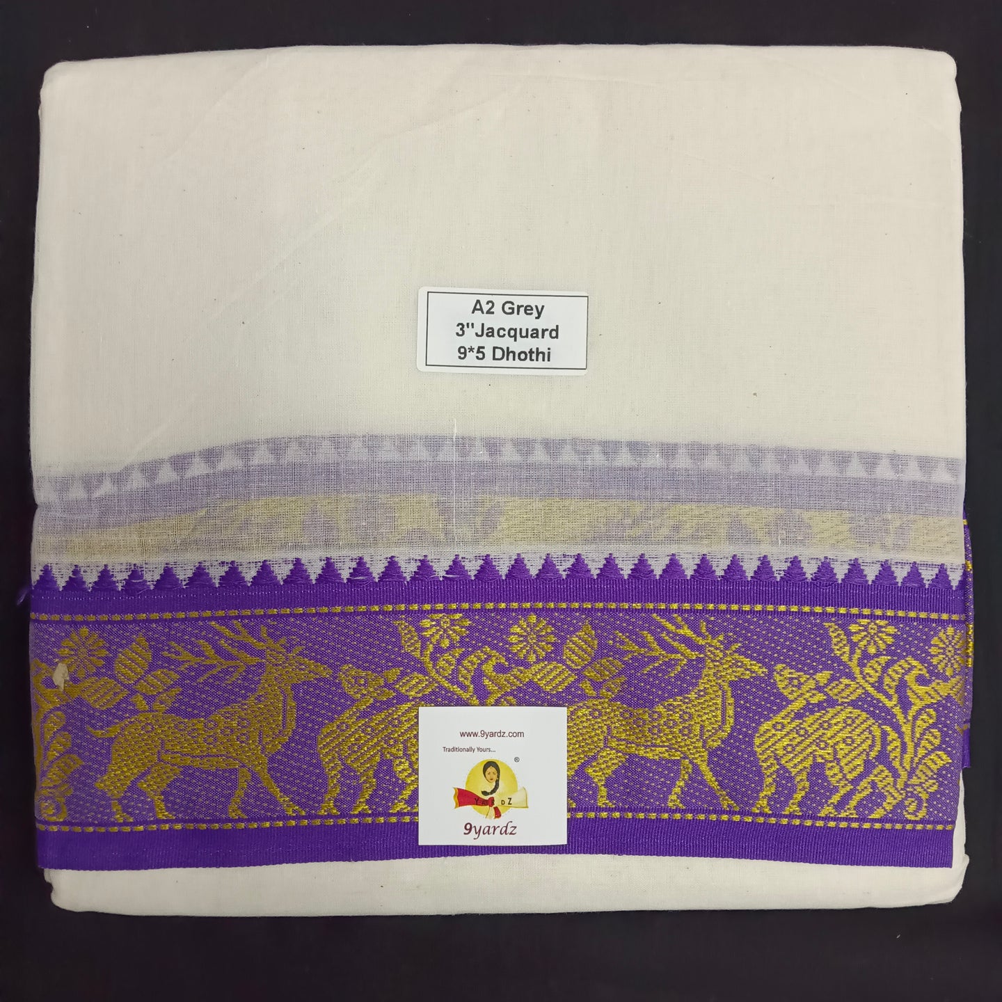 Cotton Dhothi Jacquard 9*5