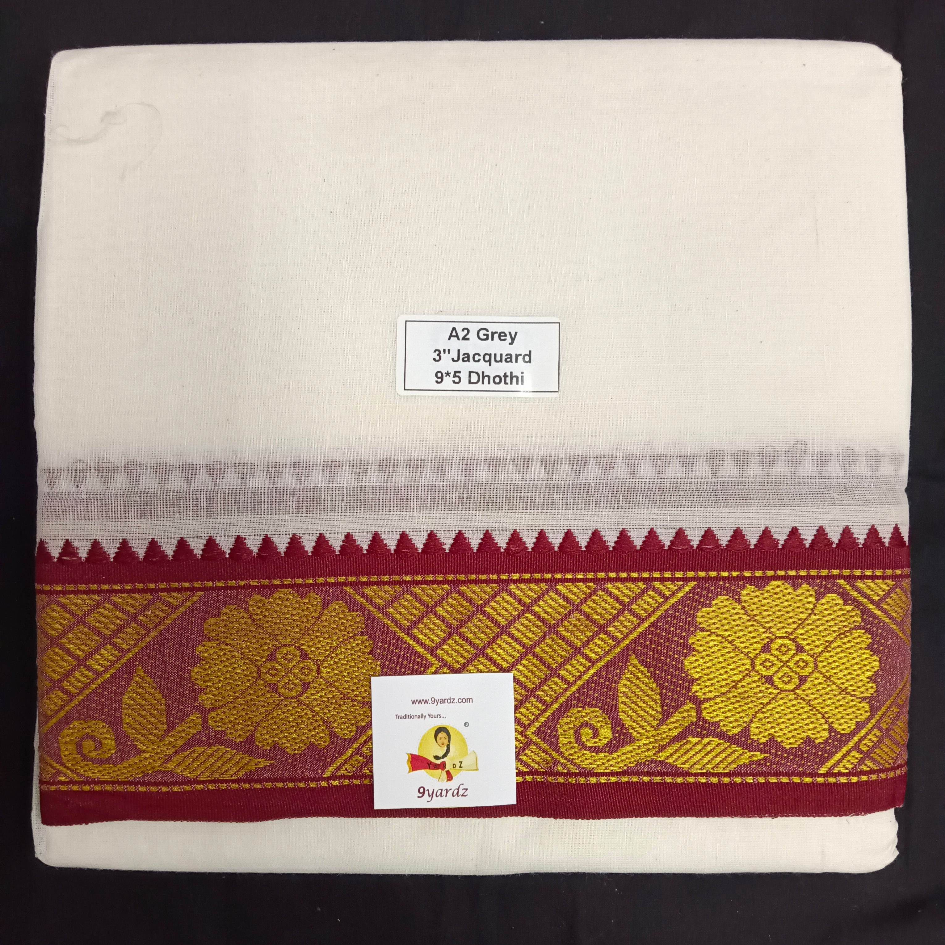 Cotton Dhothi Jacquard 9*5