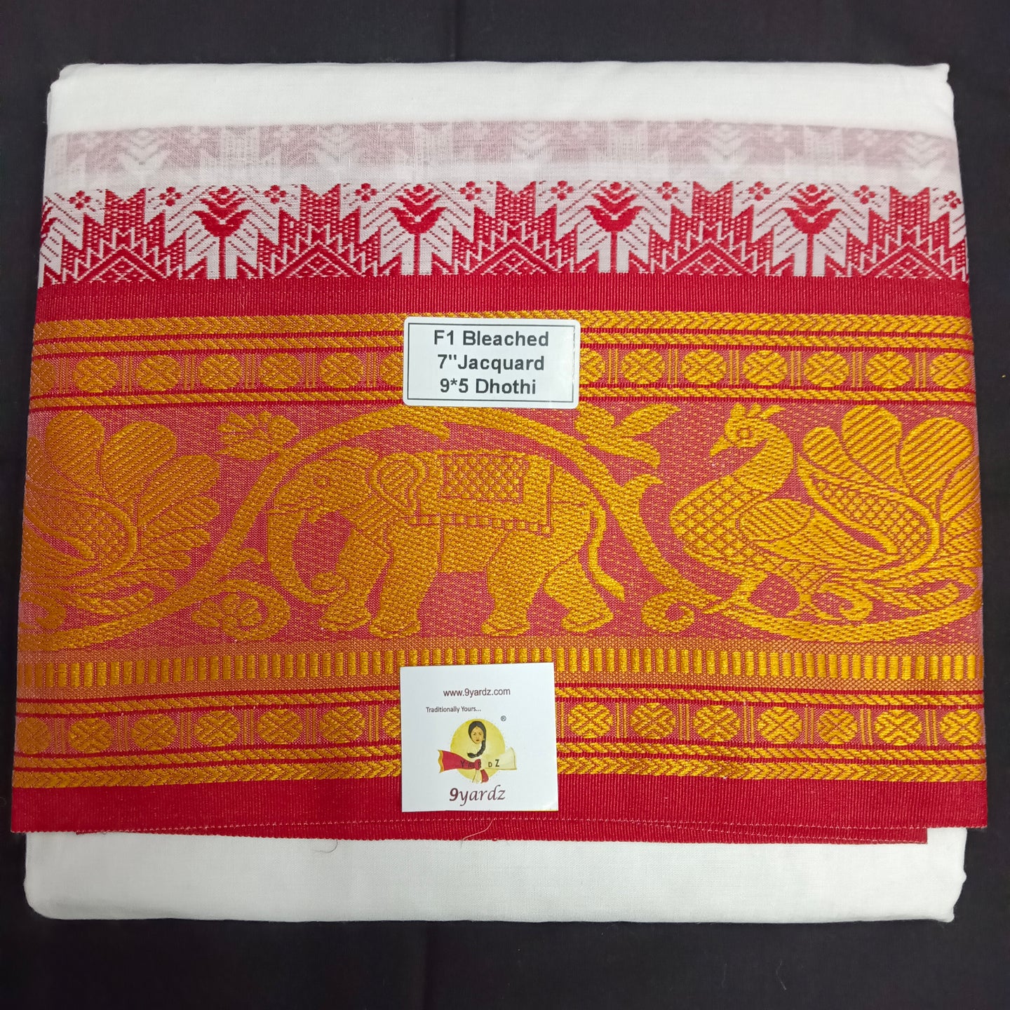 Cotton Dhothi Jacquard 9*5