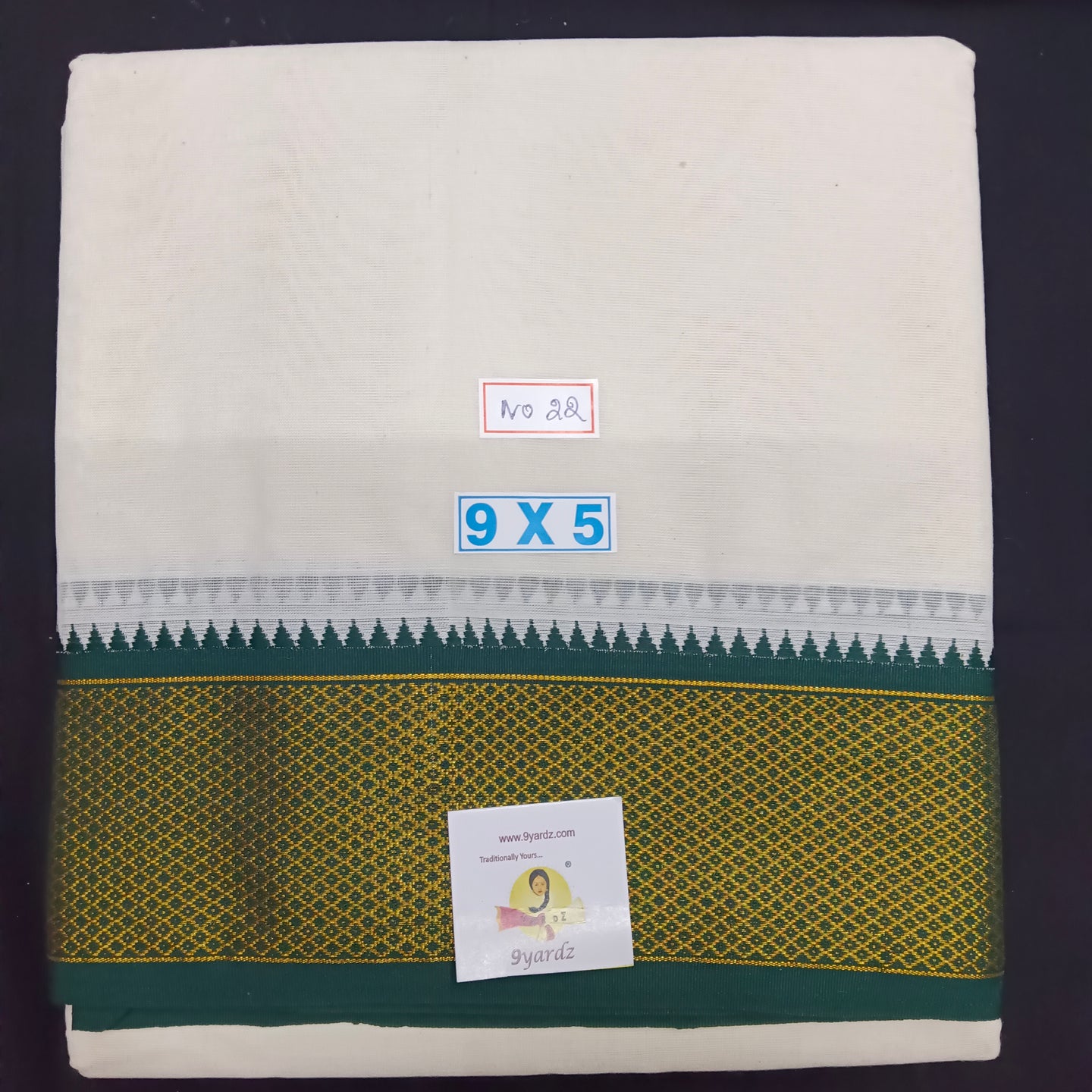 Cotton Dhothi Maylikannu 9*5