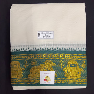 Cotton Dhothi Grey 9*5