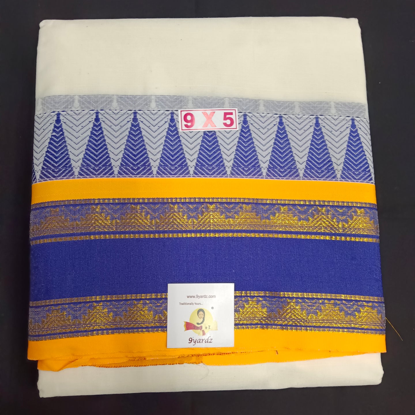 Cotton Dhothi Grey 9*5