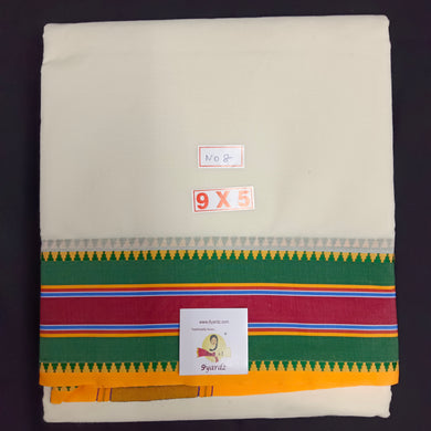 Cotton Dhothi Grey Seer 9*5