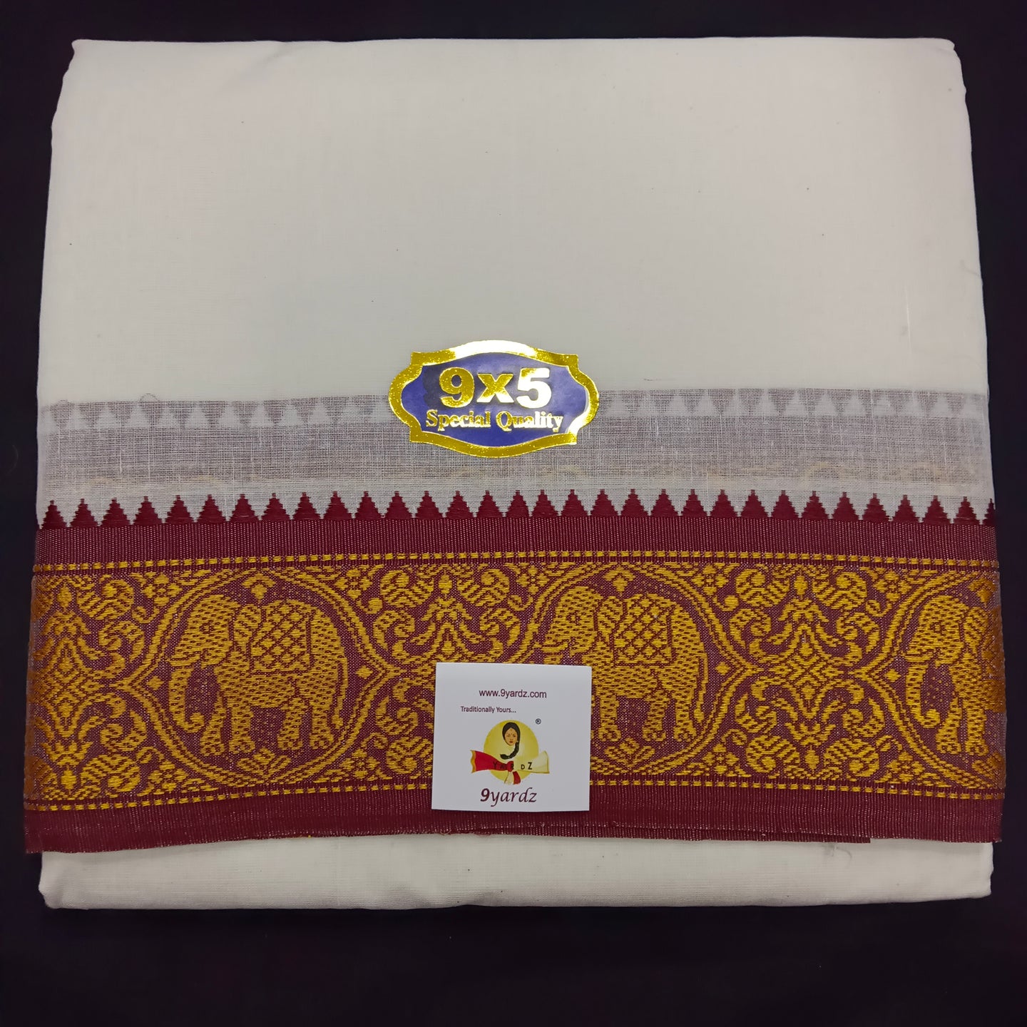 Cotton Dhothi Grey 9*5