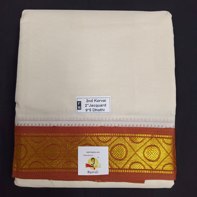 Pure cotton Muhurtham dhoti 9*5