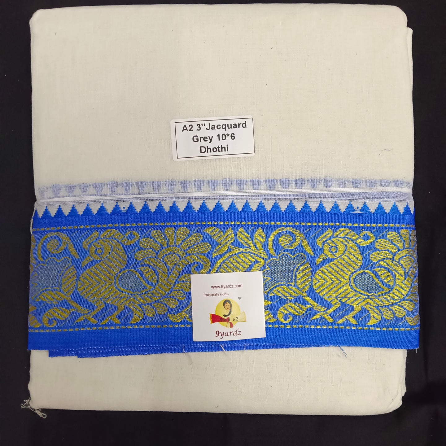 Cotton Dhothi Jacquard 10*6