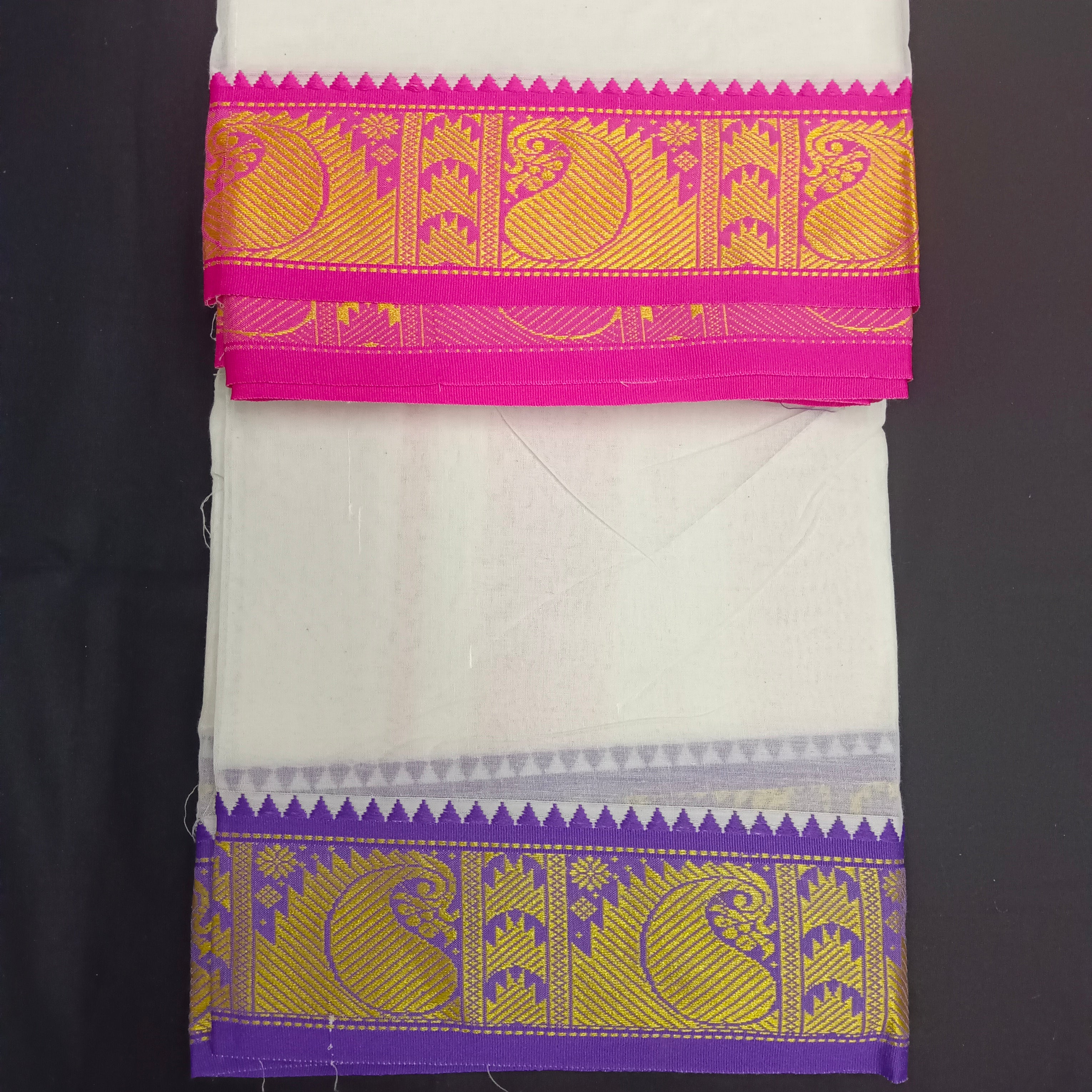 Cotton Dhothi Jacquard 10*6
