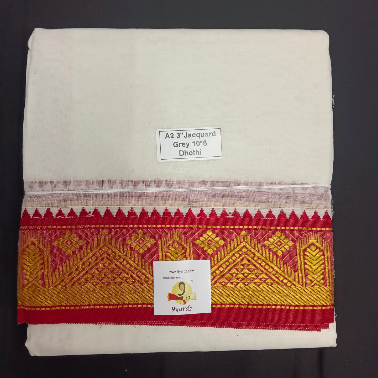 Cotton Dhothi Jacquard 10*6