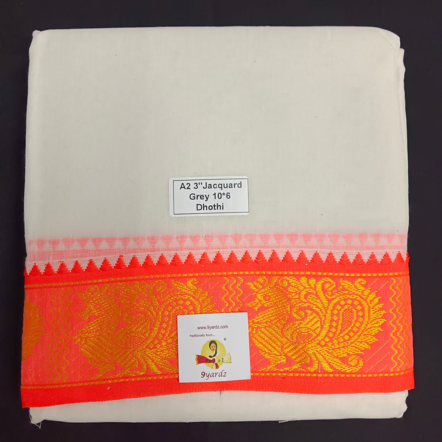 Cotton Dhothi Jacquard 10*6