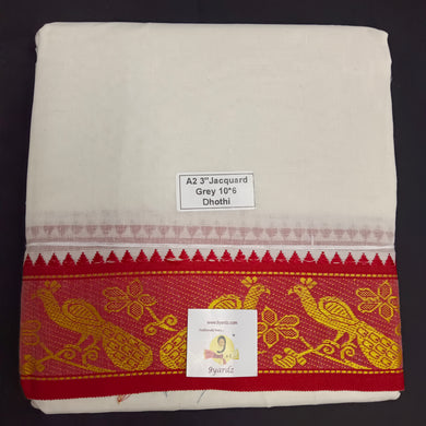 Cotton Dhothi Jacquard 10*6