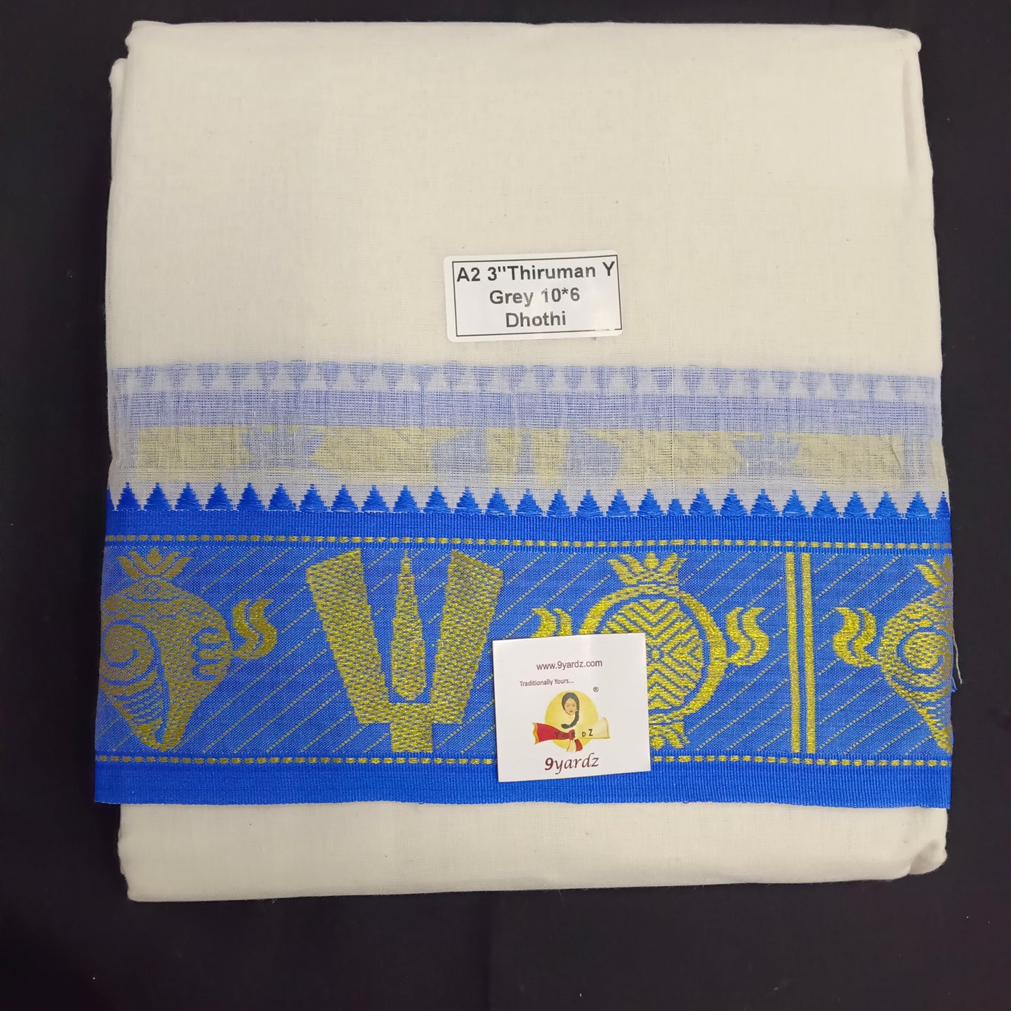 Cotton Dhothi Jacquard 10*6