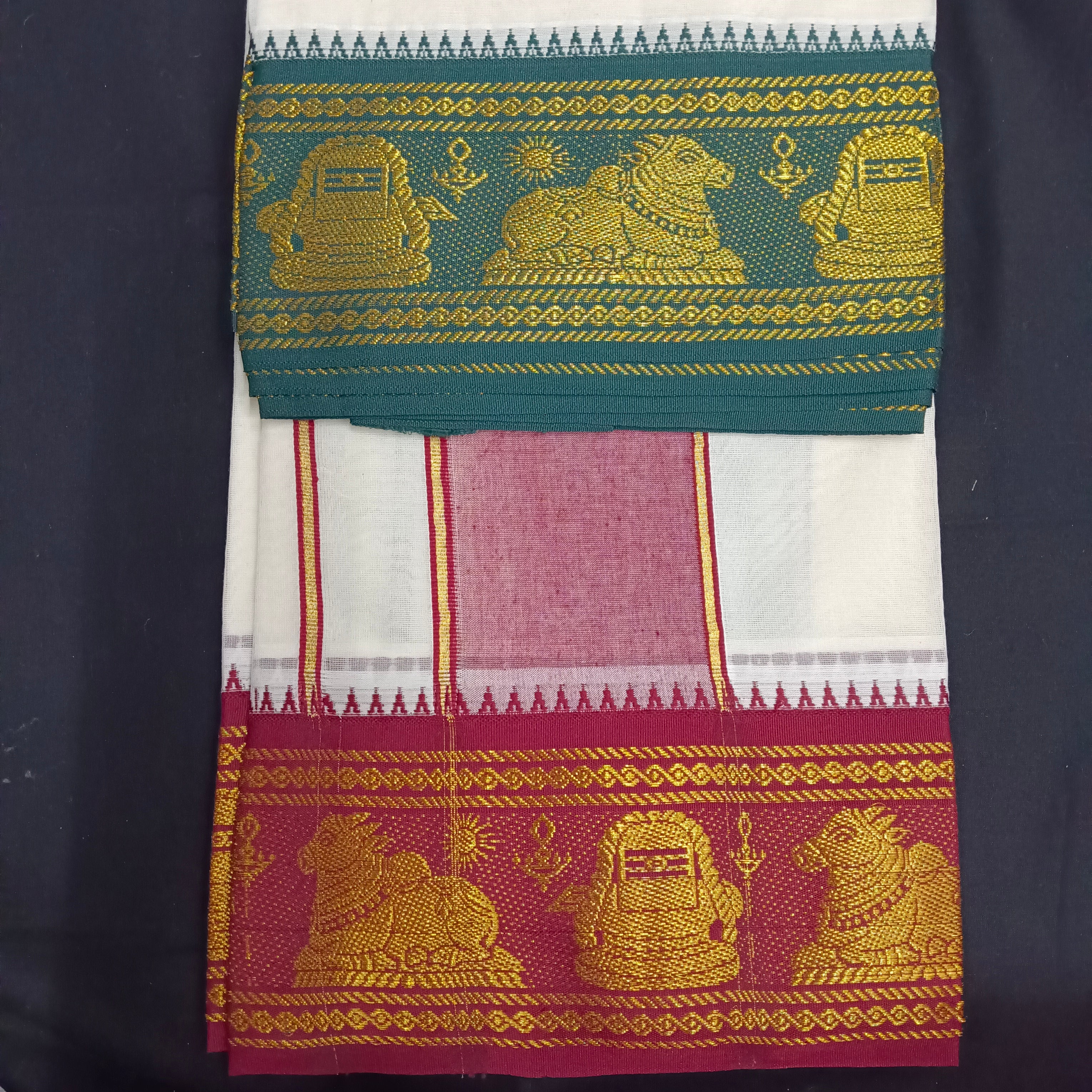 Cotton Dhothi 5"Nandhilingam 9*5