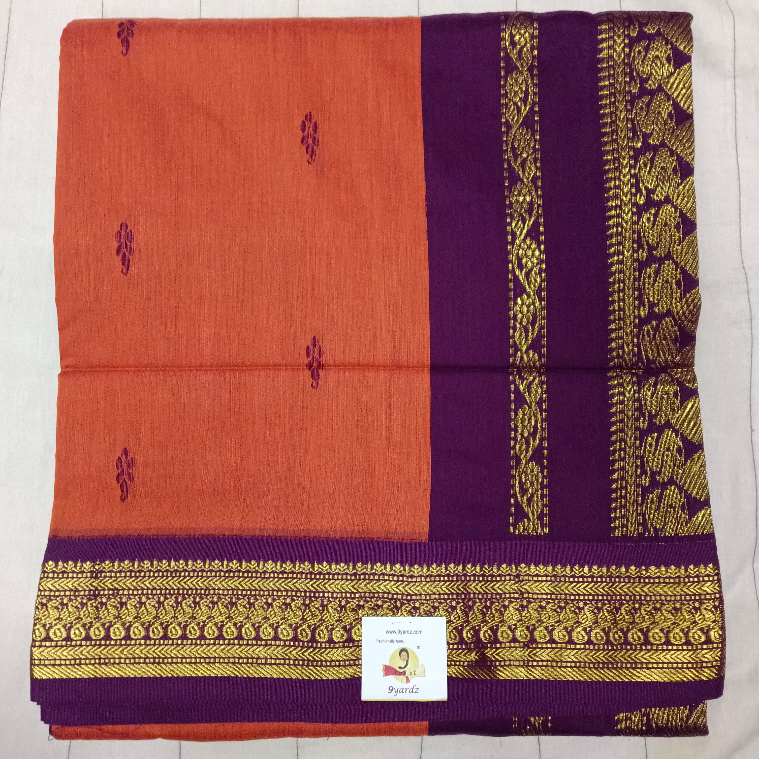 Kalyani Cotton Butta  9.5yardz