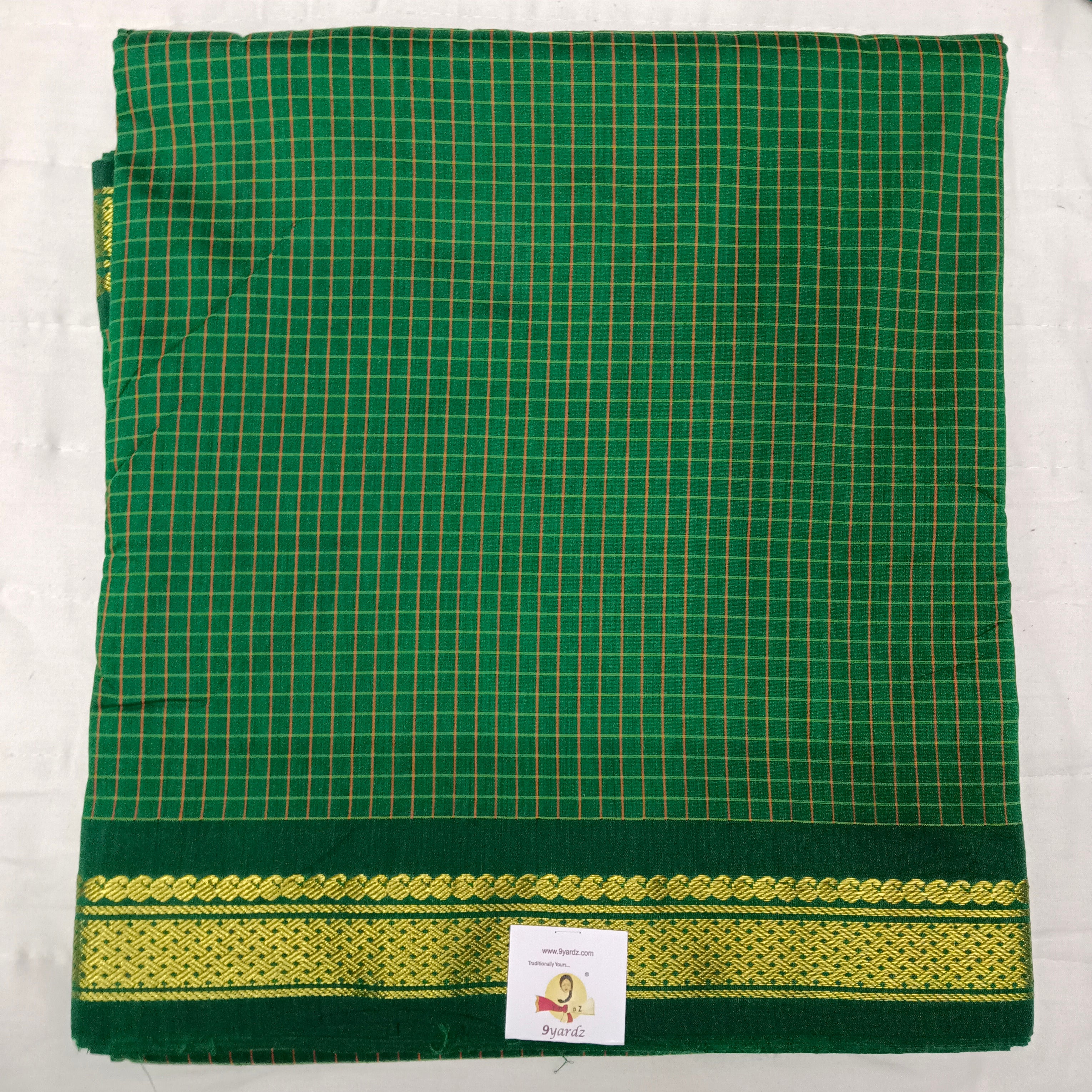 Kalyani Cotton checked  9.5 yards