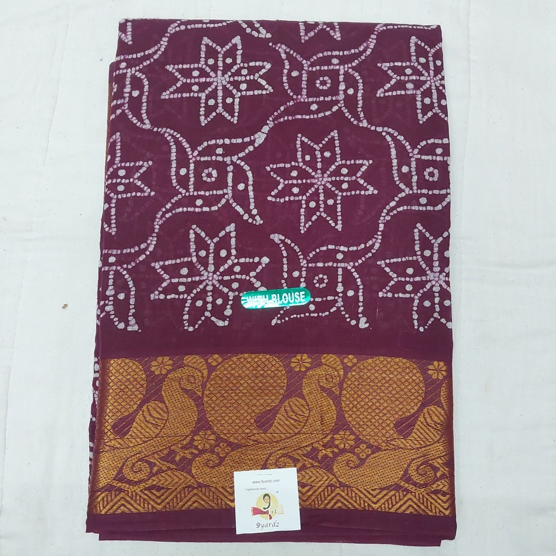 Sungudi cotton 6 yards