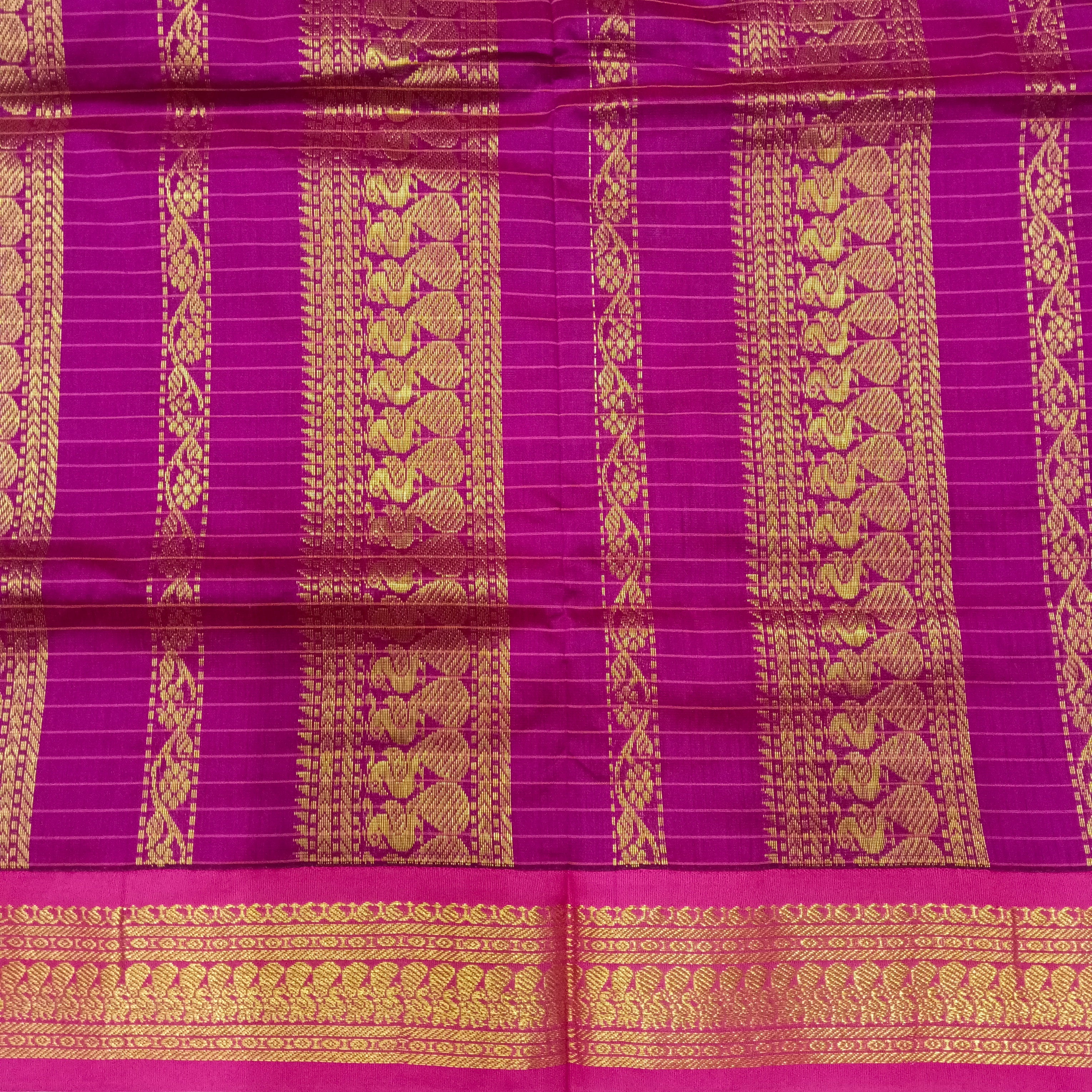Kalyani cotton Zari Checked 6yardz