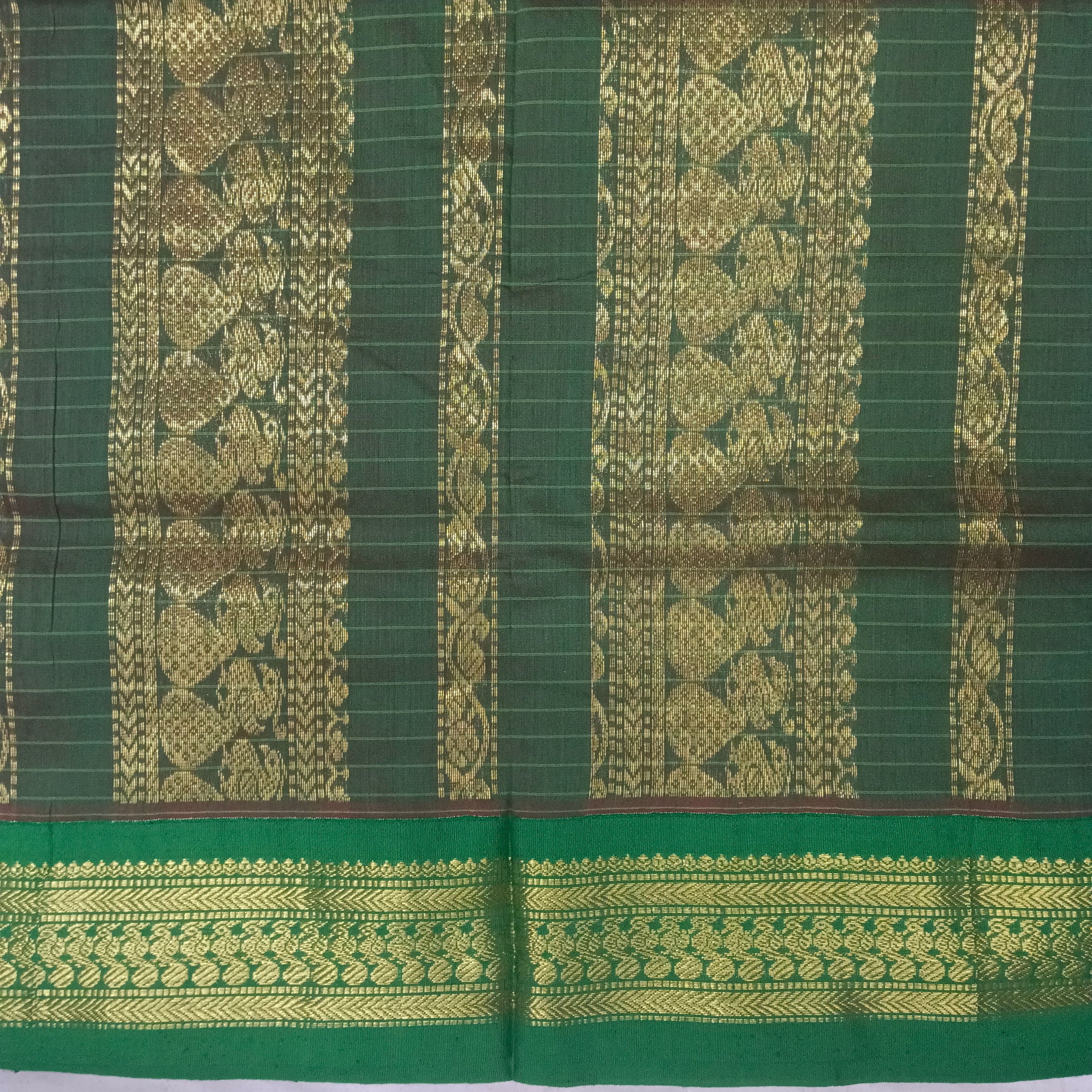 Kalyani cotton Zari Checked 6yardz