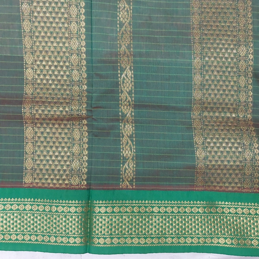 Kalyani cotton Zari Checked 6yardz