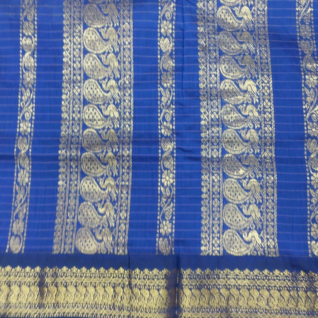 Kalyani cotton Zari Checked 6yardz