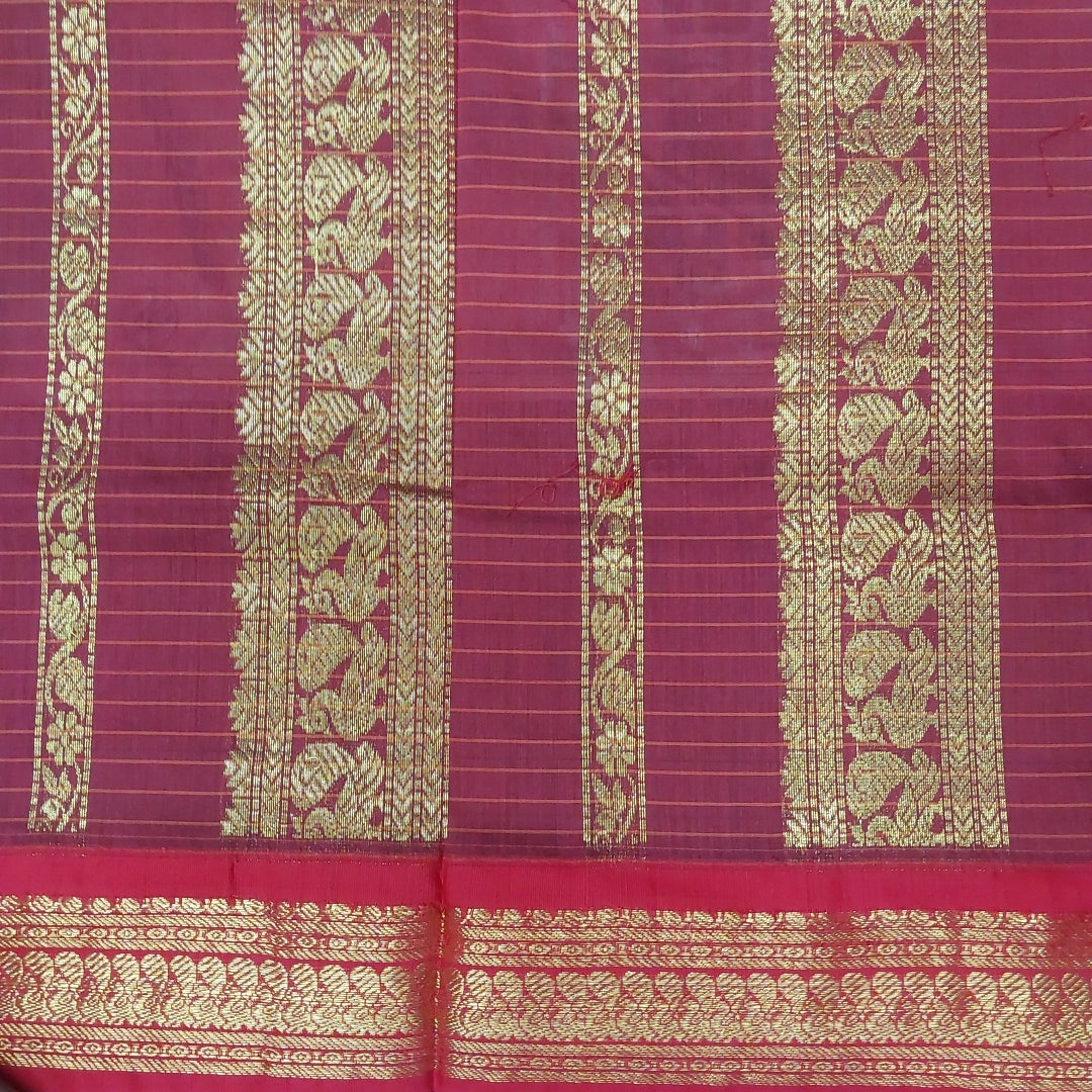 Kalyani cotton Zari Checked 6yardz