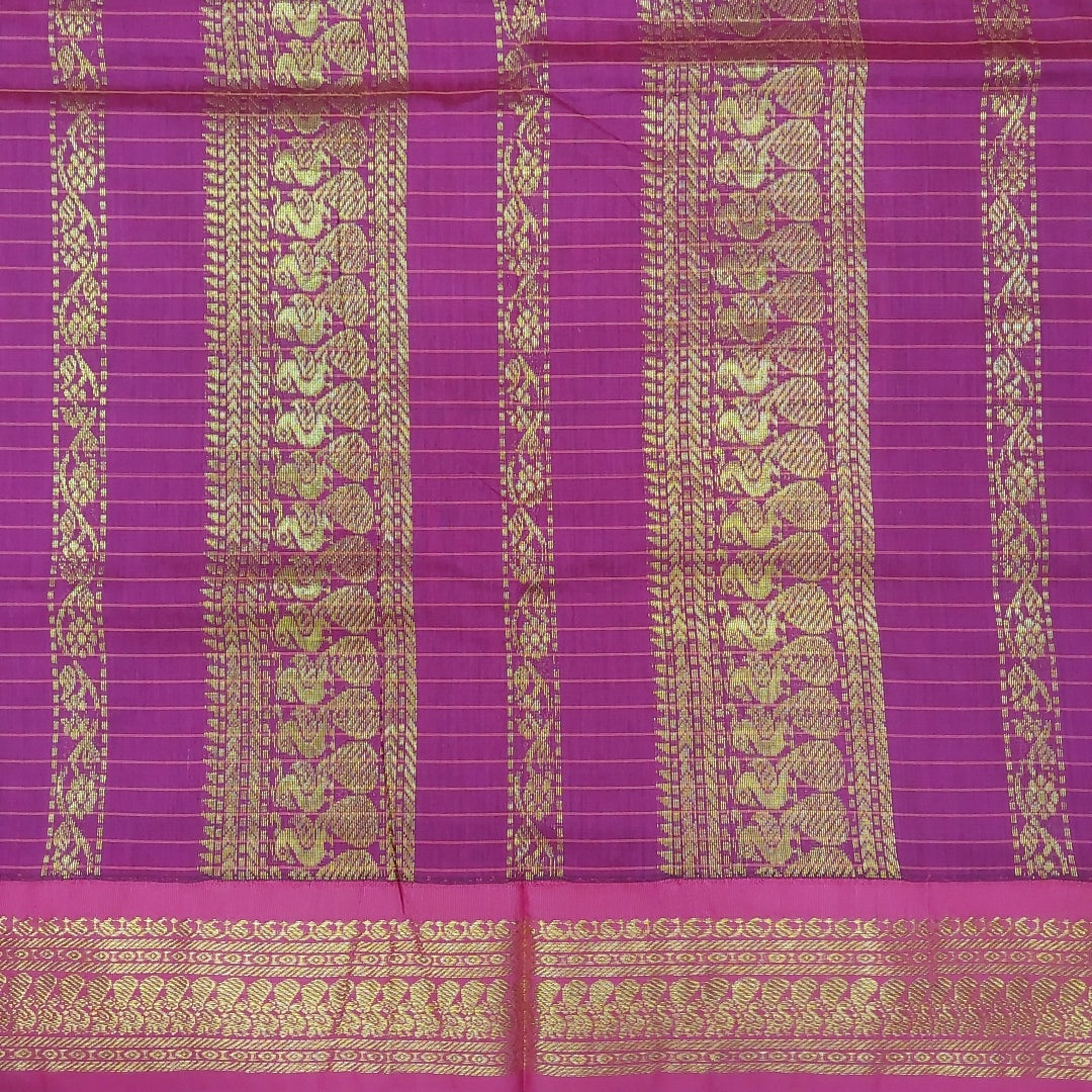 Kalyani cotton Zari Checked 6yardz
