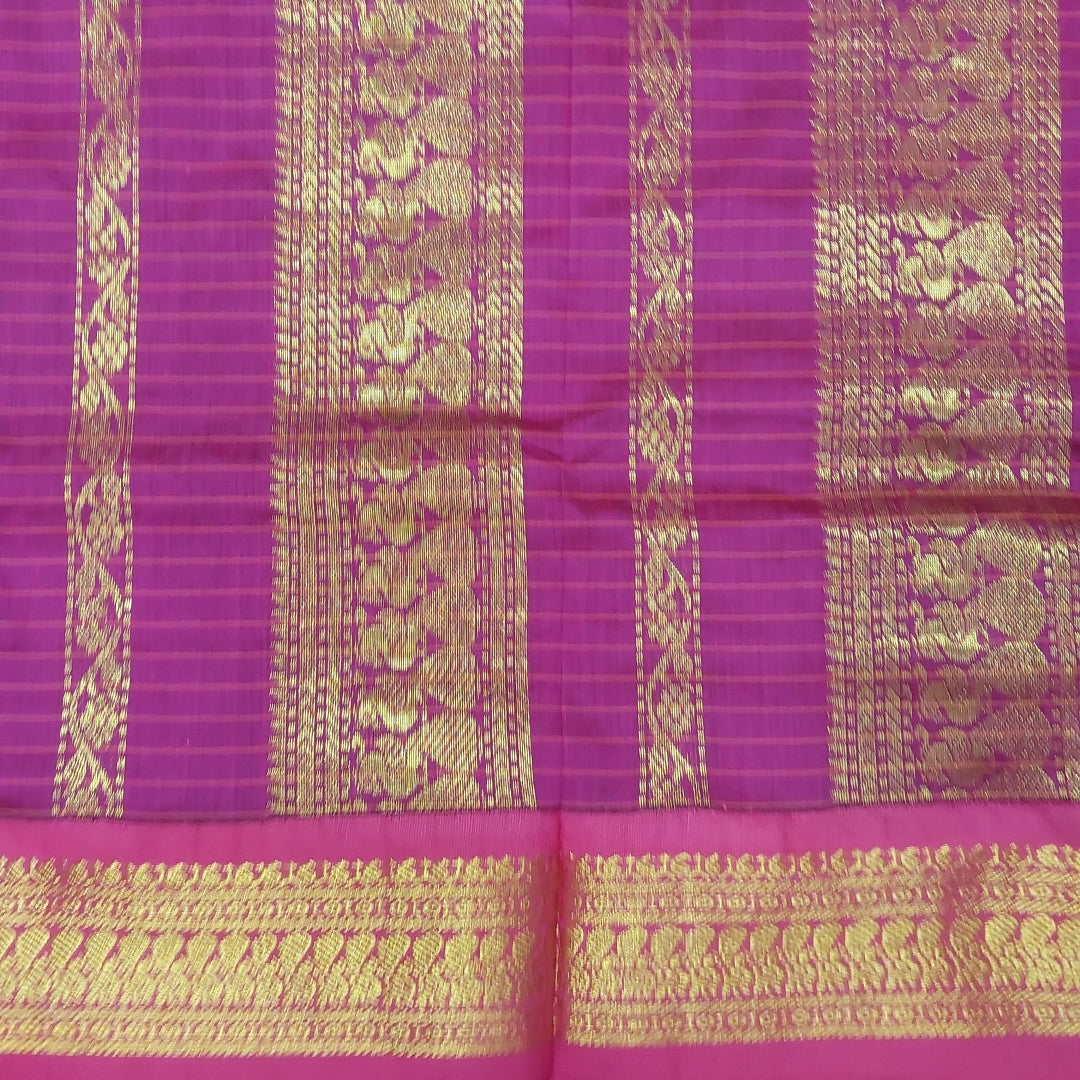 Kalyani cotton Zari Checked 6yardz