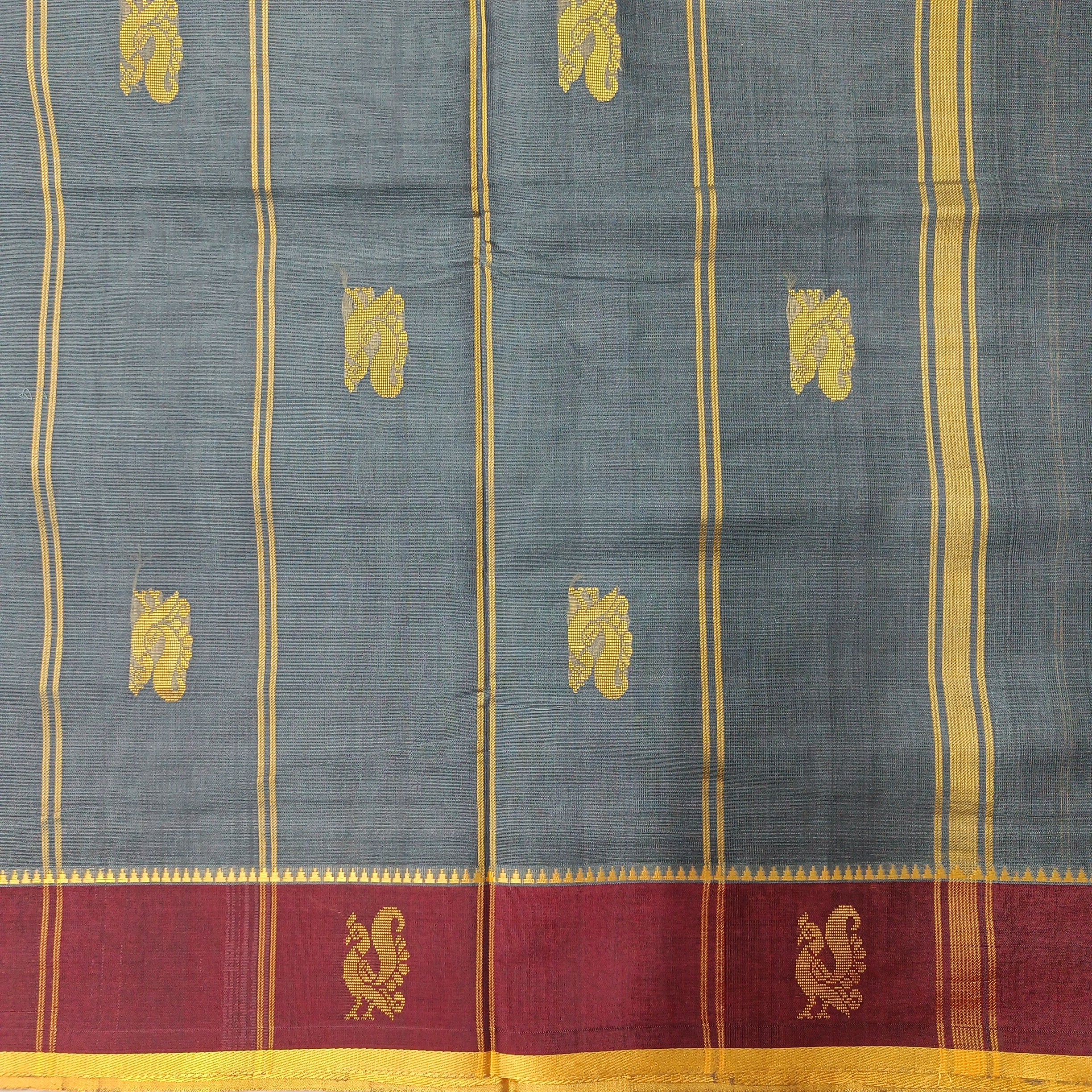 Devendra 10yards Body  Embossed