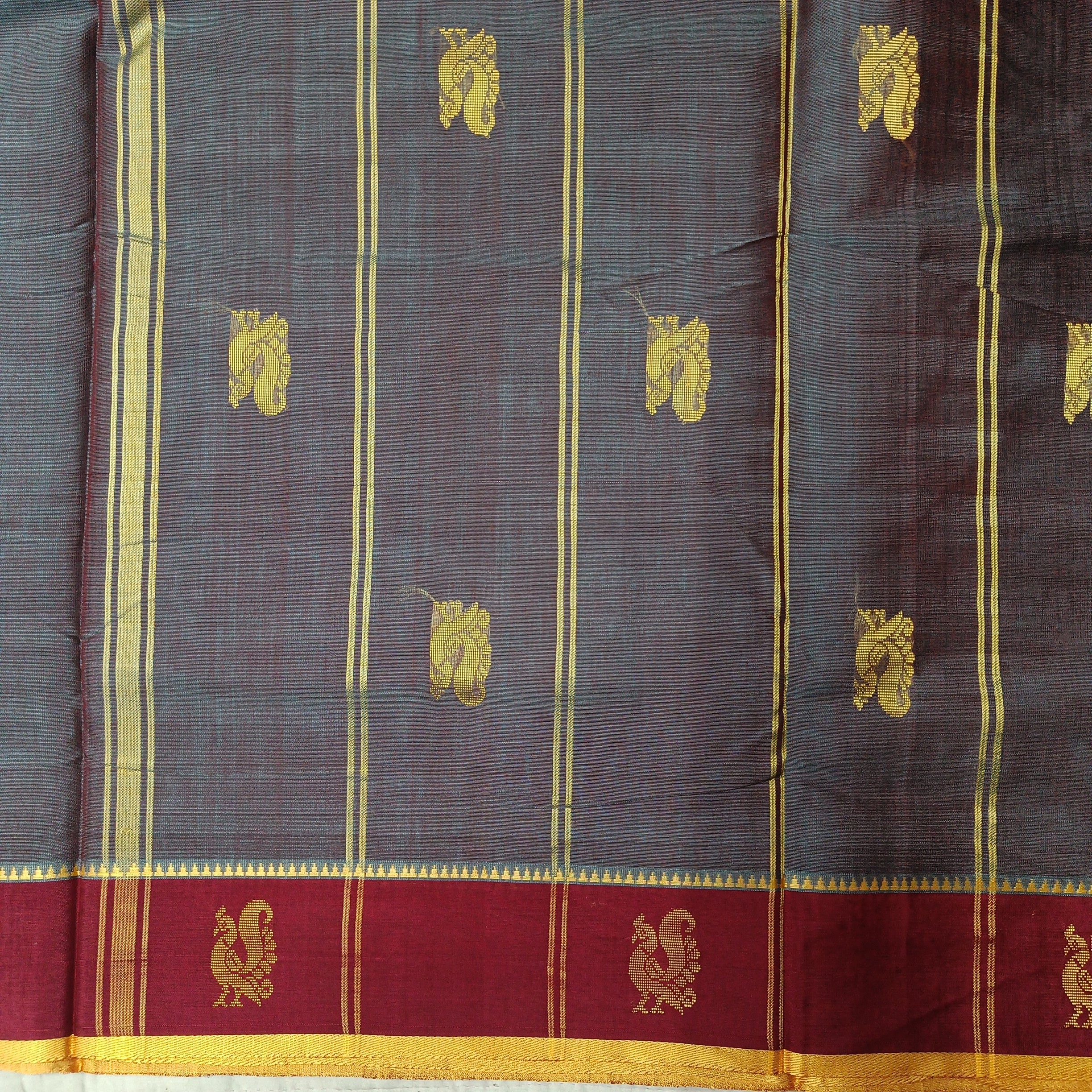 Devendra 10yards Body  Embossed