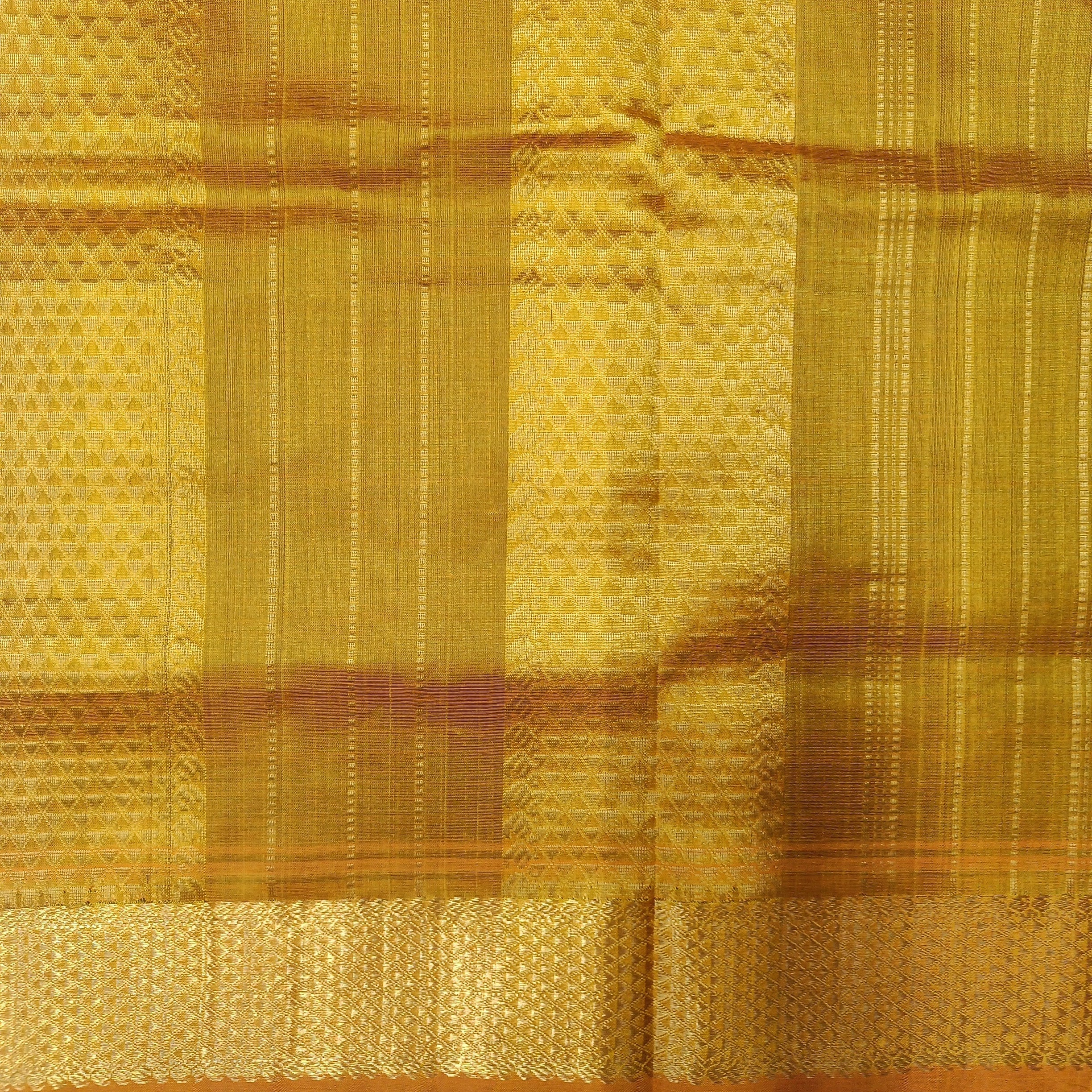 Pure silk cotton- small kattam 10yards (madisar)