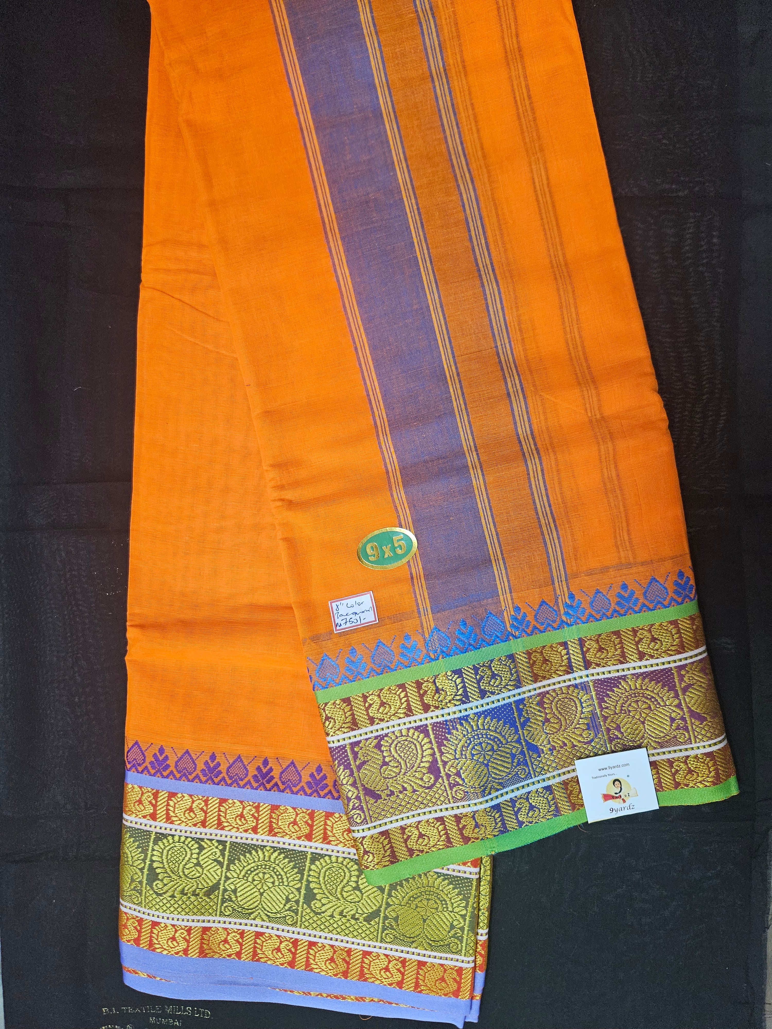 Nagari Cotton Colour Dhoti 9*5
